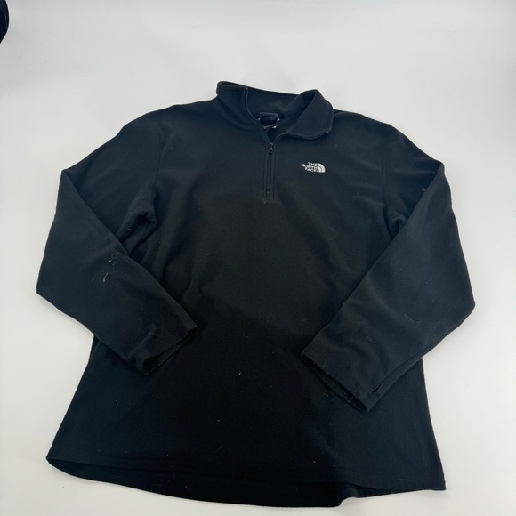 The North Face Mens XL Black 1/4 Zip Pullover Fleece Sweater - Picture 1 of 4